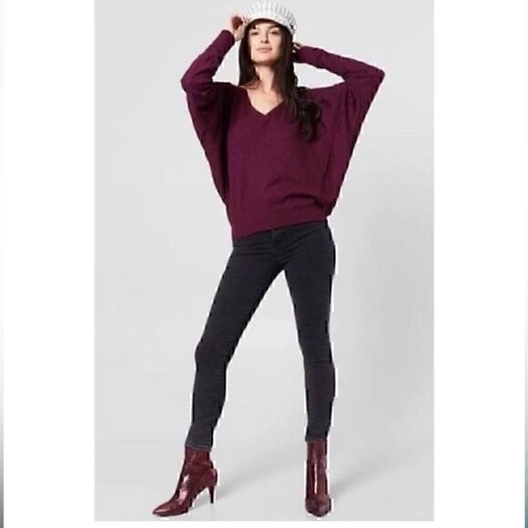 NWT Free People Santa Clara Thermal Mulberry Medium - Picture 1 of 2